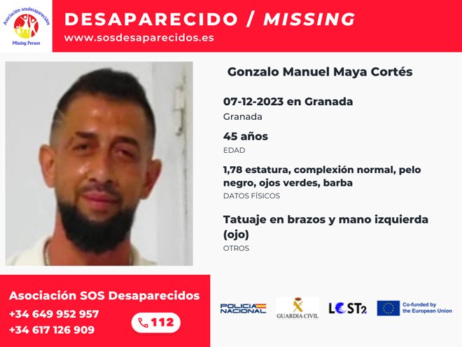 sosdesaparecido's tweet photo. 📢 Activamos la Red de cajeros automáticos de Euronet ATMs Cajeros España, para difundir la alerta de Gonzalo, desaparecido en #Granada 

 #Desaparecidos #sosdesaparecidos  #EuronetATMsEU. https://t.co/mq0ekfkoFA https://t.co/BDHsSAAVFh