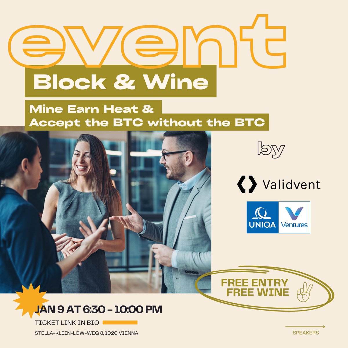 This is a reminder of the Block and Wine event tomorrow evening! 🙌 

With the new year comes exciting new events. Tomorrow is the first of many this year and we’d love to see you there. 😄

Please register your attendance at the link below.
meetup.com/block-wine-com…