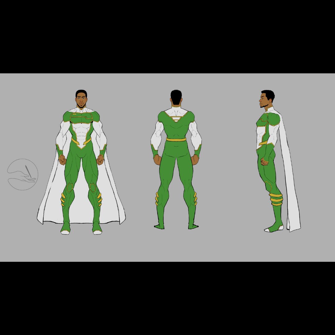 UcheAzunnaya's tweet image. Character turnaround sheet for @comicrepublicng  Guardian prime....
This is actually the first character turnaround I&apos;ve ever done 👍

Leave comments on where I can improve 🙏

#charactersheet #characterdesign #01sketchaday #warmupjanuary