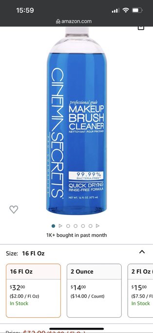 what brush cleaner do the euro girlies use because i&rsquo;m not paying &euro;47 for 2 fl oz of cinema secrets when