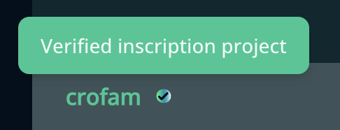 crofamscript's tweet photo. {crofam} is now one of the few projects to receive the Verified Inscription Project Badge on @Croscribe. Get ready, we haven't started yet! https://t.co/XOEzlPOhXh