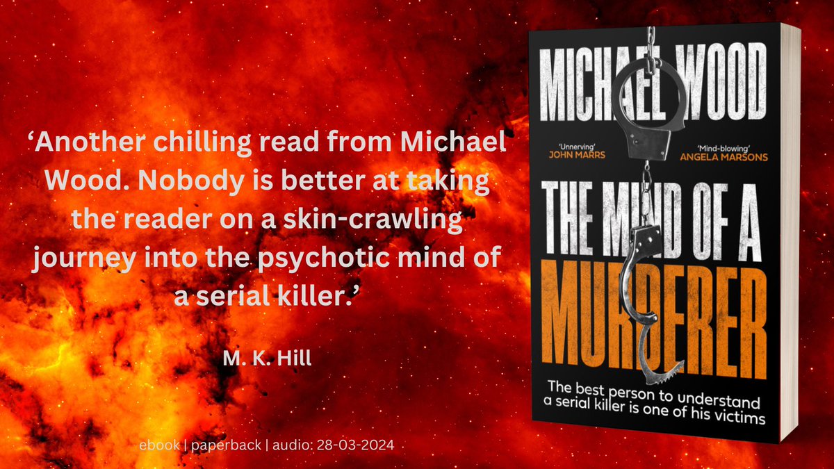 I love this quote from @markhillwriter. THE MIND OF A MURDERER is available to preorder now: rb.gy/8wszgz