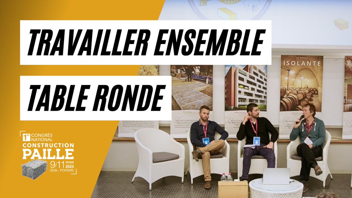 ConstructPaille's tweet photo. 2ème table ronde du Congrès Paille 2023 sur le thème du Construire ensemble « Quels statuts juridiques pour travailler ensemble ? » : https://t.co/EnGaTm77h2

#constructionpaille #matériauxbiosourcés #congrèsnationalconstructionpaille #GroupementdEmployeurs #sociétécoopérative https://t.co/2jUhlLH5ra