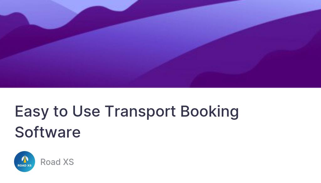 road_xs's tweet image. Highlights of Road XS Transport Booking Software You’ll Love Using

Read more 👉 lttr.ai/AMmUe

#transporttechnology #transport #routeoptimisation #transportsoftware #communitytransport #volunteerdrivers #TransportBookingSoftware #UserFriendly