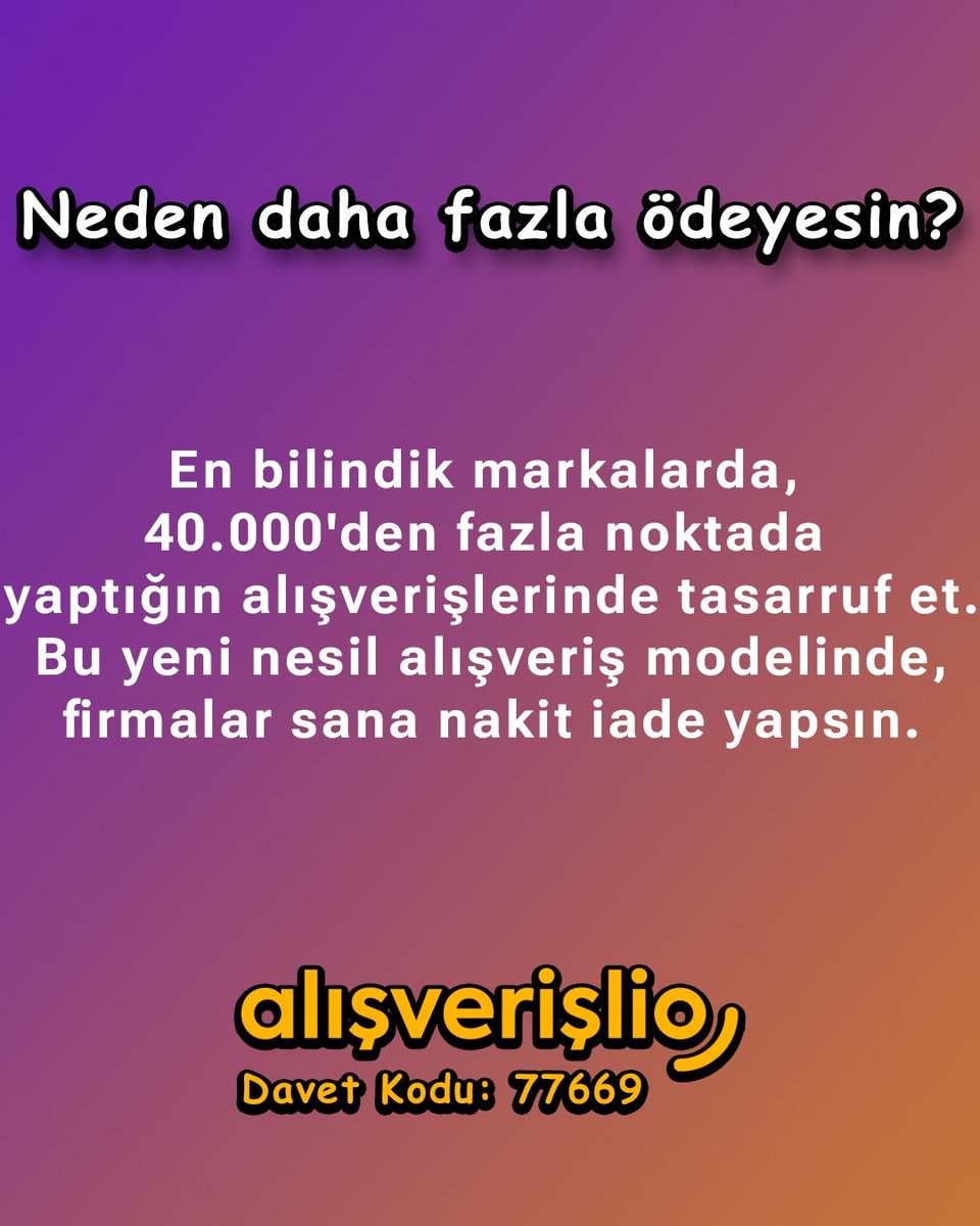 NetworkHaber's tweet photo. https://t.co/Dm49vbpoLX

Hemen Alışverişlio Uygulamasını İndirerek kazanmaya başlayın.
#alışverişlio #alisverislio https://t.co/1npobXNBgT
