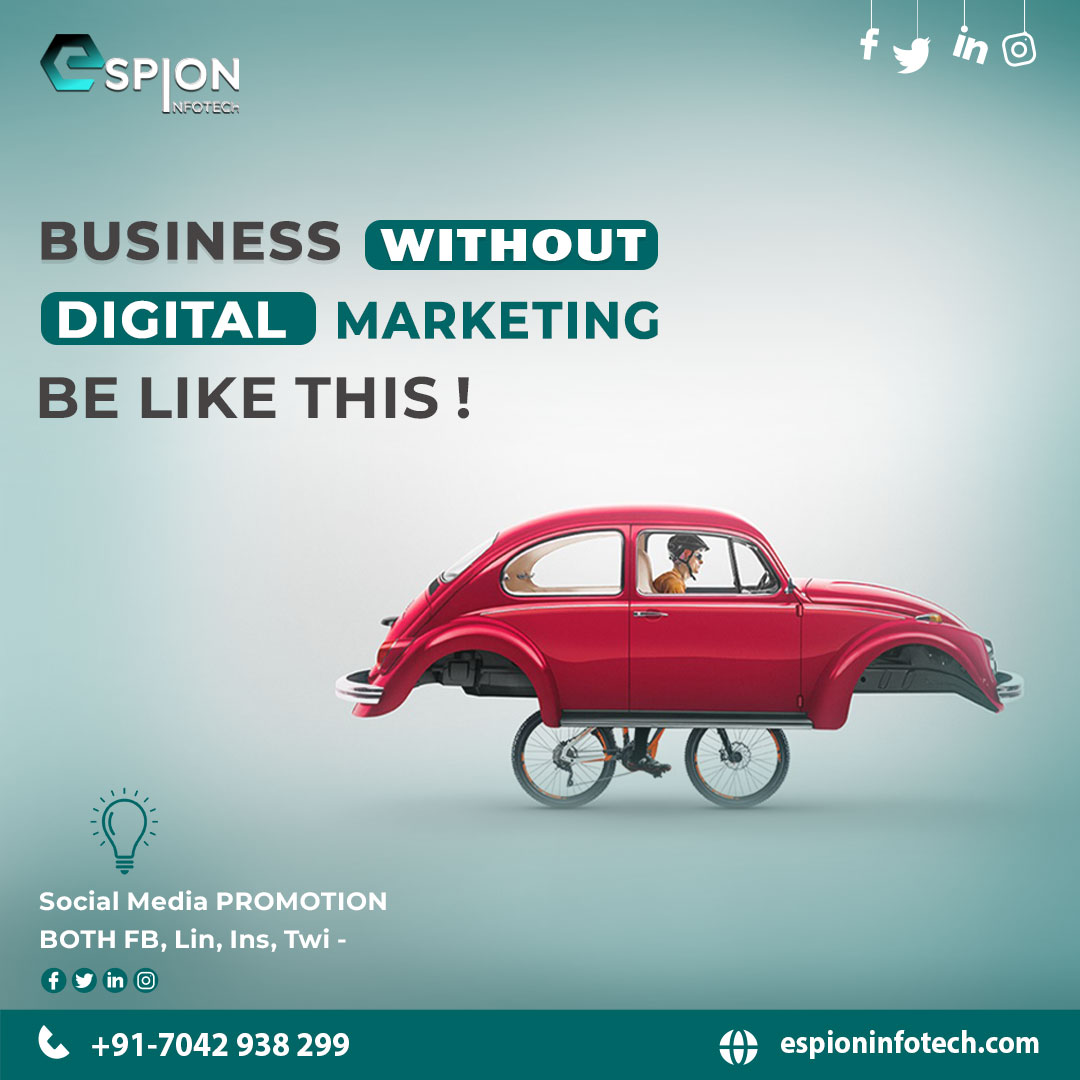 Elevate your business game! In a digital era, business without digital marketing is like sailing without a compass. 🚀
Contact Us:
🌐 espioninfotech.com
📞 +91 7042938299
📧 espioninfotechbusiness@gmail.com
.
.
.
#espioninfotech #digitalmarketing #DigitalMarketingEssentials