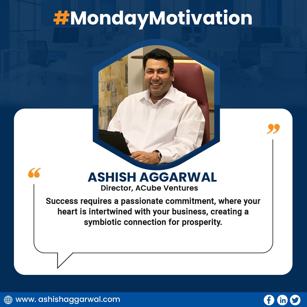 ashishagg7's tweet photo. Infuse your week with passion and commitment. Let your heart drive your business, setting the tone for success!
#MondayMotivation #Passion #DrivenBusiness #Success #NewGoals #PositivityPrevails #WorkWeek #SuccessMindset #MotivatedMonday #Business #ashishaggarwal #acubeventures https://t.co/0JDD9S131I