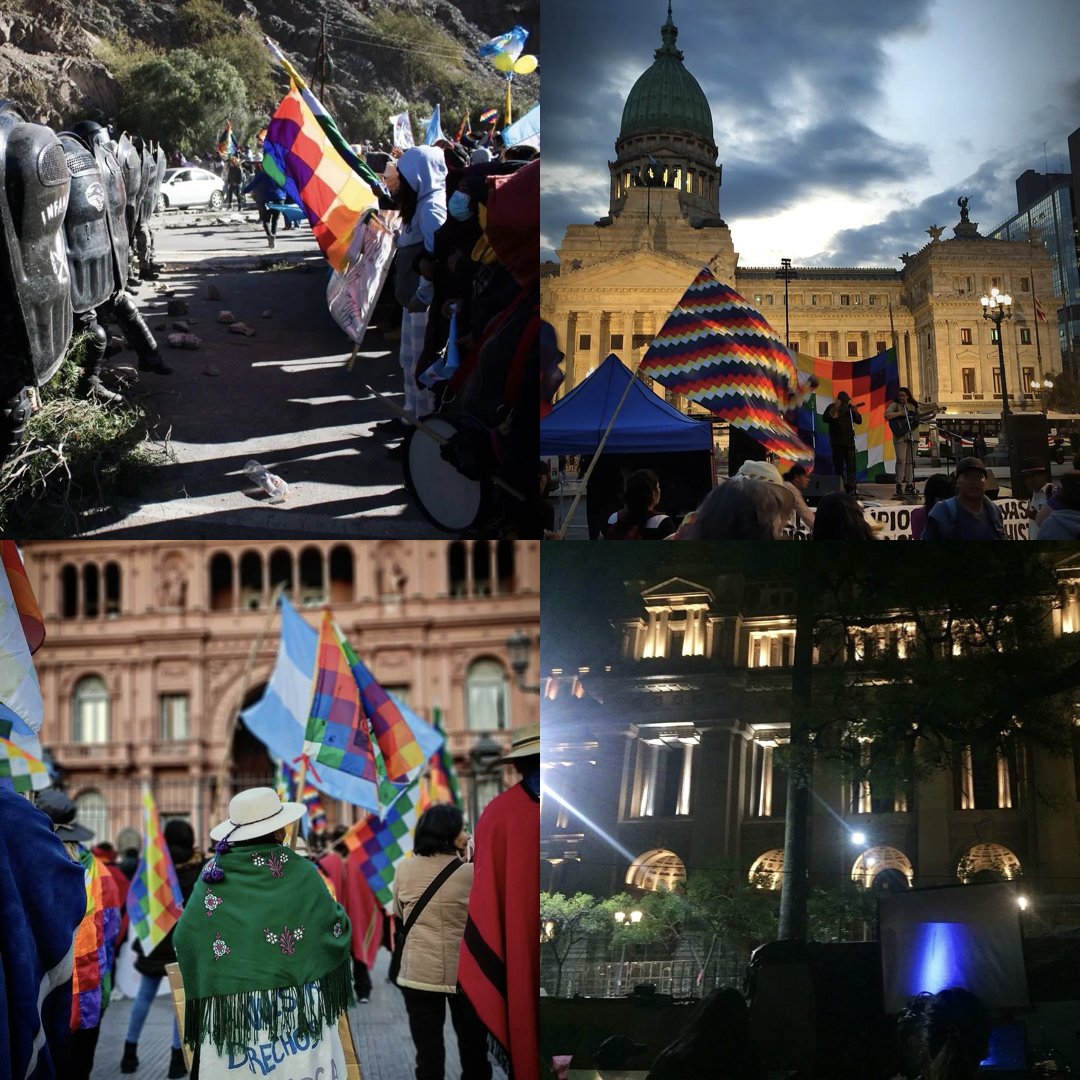 aerocene's tweet photo. We addressed the political struggles in Jujuy, supporting the indigenous communities and their resistance to the unconstitutional reform and during their stay in Buenos Aires during the Malón de la Paz. https://t.co/z2iRWYAQug