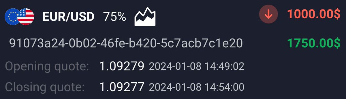 Dolph140's tweet photo. 🏆WIN🏆

LUCK IS ON OUR SIDE!👌

A new signal will be in 10 minutes.⌚️

Get ready for big wins🚀

🖥 Start Trading - @Dolph140 https://t.co/3rGZ00pXvh