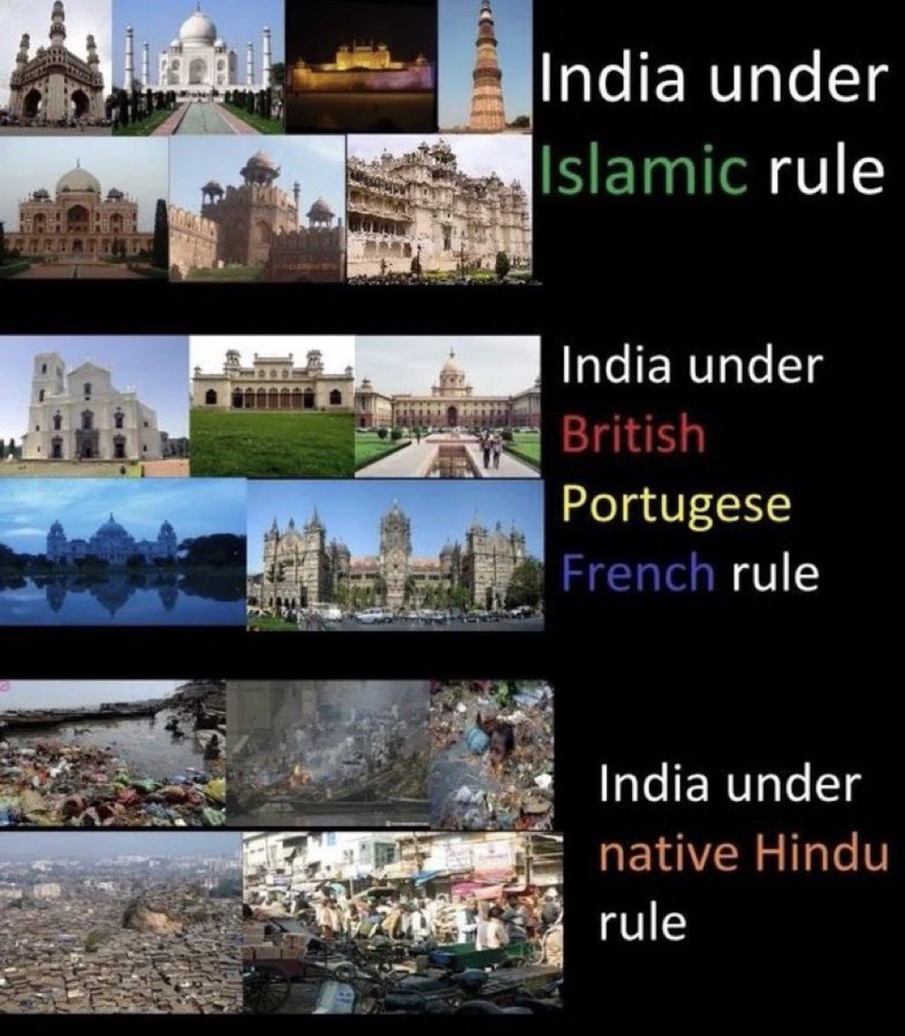 #India under #Islamic rule
India under #British, #Portuguese & #French rule
India under Native Hindi rule.
Is this true?
#french #naredramodi #narasimharoa #atalbiharivajpayee #manmohansingh #samudrapasai #samudra #pasai #southeastaisa #britishraj #mughalempire #greatbritain