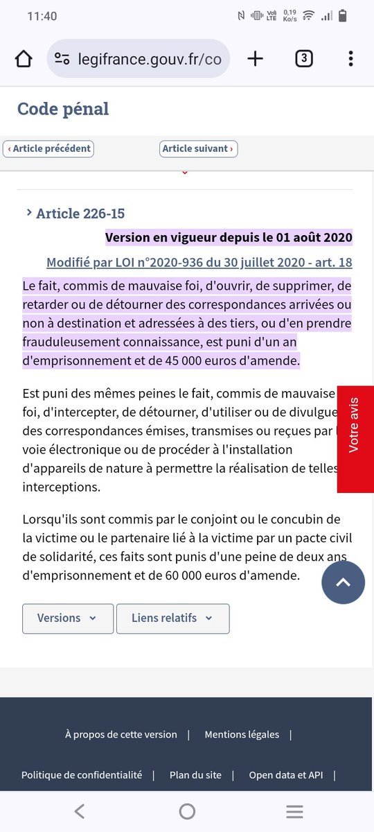 keepcool42's tweet photo. @sarah87654320 @Bigmama411953 @Clothilde_88 Pour information . Tout partage de photo de profil photos des enfants sur vos profils entraîne un partage sans réelles facultés de poursuites.  Par contre diffuser des conversations privées avec informations, adresses,photos personnelles est  illégal au titre de l'article 226-15 https://t.co/JZrr0HlIMZ