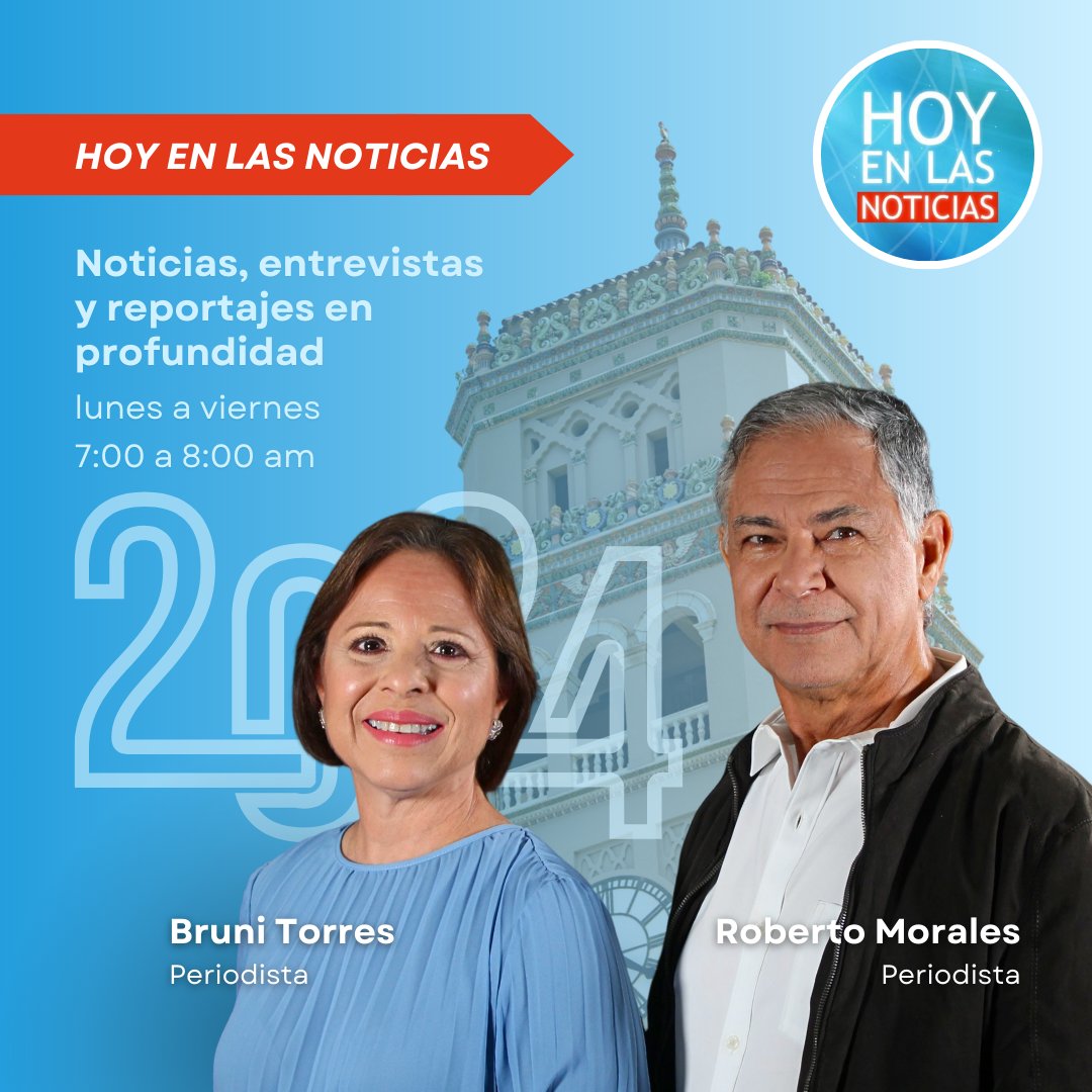 noticiaswrtu's tweet photo. ¡Regresa Hoy en las Noticias en su nueva temporada 2024! Escucha la información más actualizada y los análisis más certeros en solo minutos a través del 89.7 FM o por internet en https://t.co/9V69f7PW0P https://t.co/UwMPlawDR8