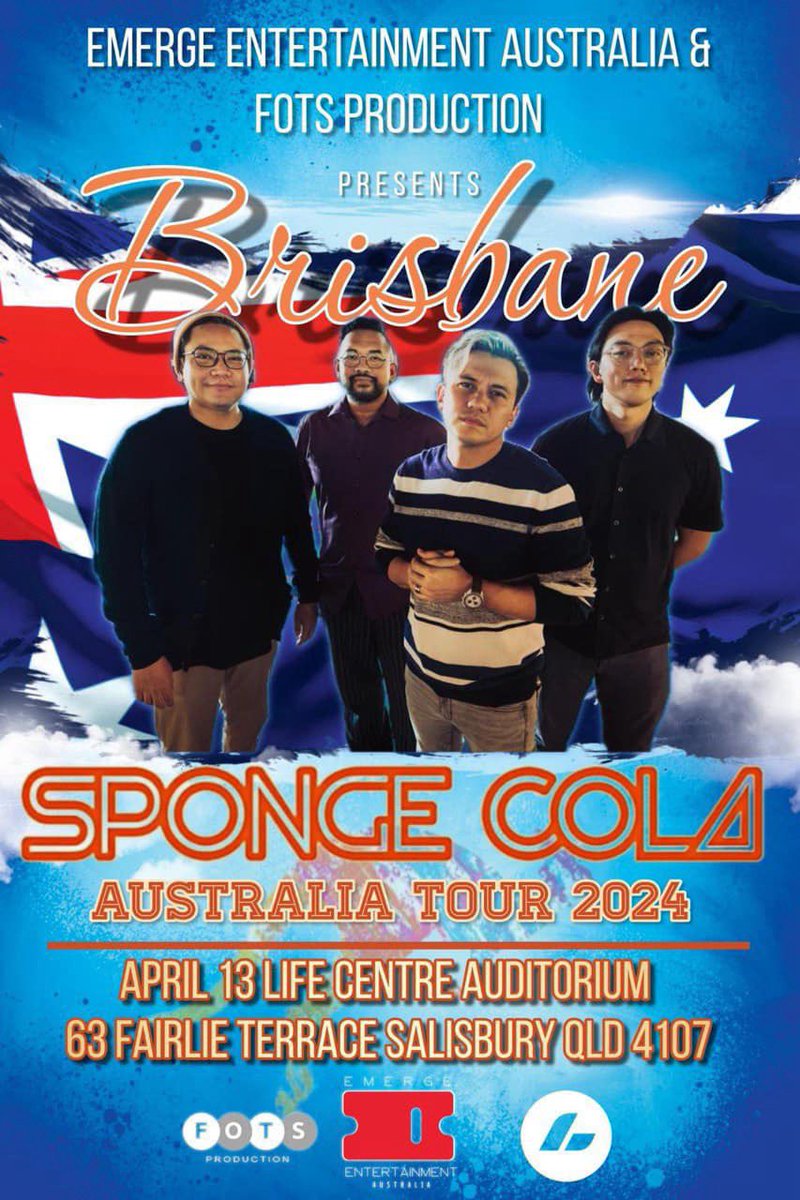 Brisbane! tickets here! tinyurl.com/SpongecolaBris…