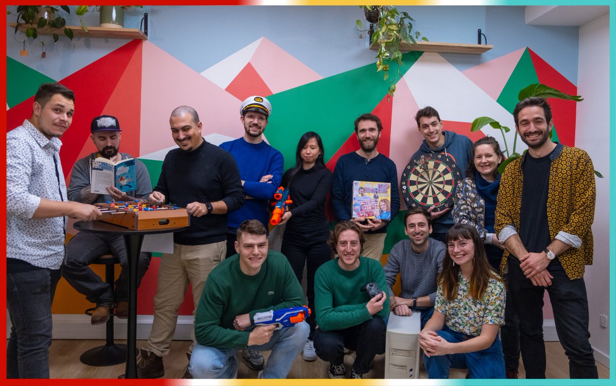 kinoba_'s tweet photo. #Team 📸 | La photo de classe

Nous voulions souhaiter la bienvenue aux nouveaux arrivants avec une photo de groupe qui en jette 🤩 !

Relâcher la pression fait partie des avantages Kinoba. Travailler avec sérieux tout en s’autorisant des moments de détente.

#equipe #cohesion https://t.co/G9gwMFMp3Y