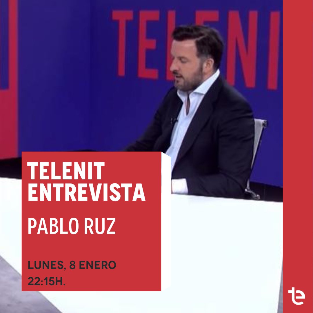 TeleElx's tweet photo. 📺 Esta noche en ‘TeleNit Entrevista’ contamos con el alcalde de Elche, Pablo Ruz. Presentado por @salvaelx
⏰ 22:15 horas
#política #actualidad #teleelx #telenit #elche #elx #alcalde #entrevista https://t.co/mjv3H0E15w