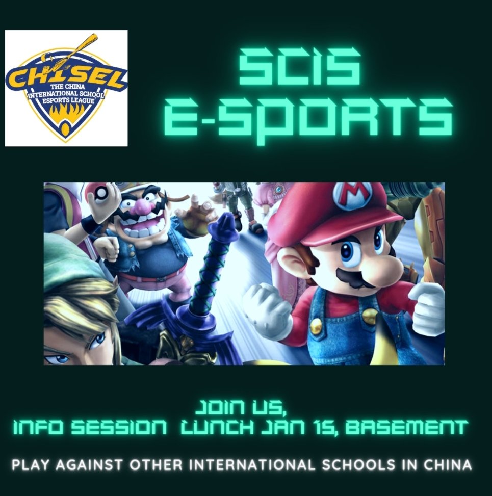 sarahgharkin's tweet photo. SCIS Pudong is part of the Chisel cup! So excited to build community, develop teamwork skills, and leadership capacity in our students with out E-Sports League. Here we go! https://t.co/99GRikXgab