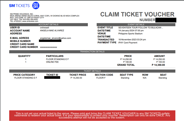 _angela0717_'s tweet photo. wts lfb Seventeen Tour Follow To Bulacan ftb

FLOOR STANDING F
- DISCOUNTED: PHP 14K ONLY
- DP of half via gcsh, remaining balance payment upon meet up at ph sports stadium/gcsh
- dm/reply to claim
- RFS: will only attend Day 1(FS-C), have extra funds
- see voucher for reference https://t.co/yotnH3dP7n