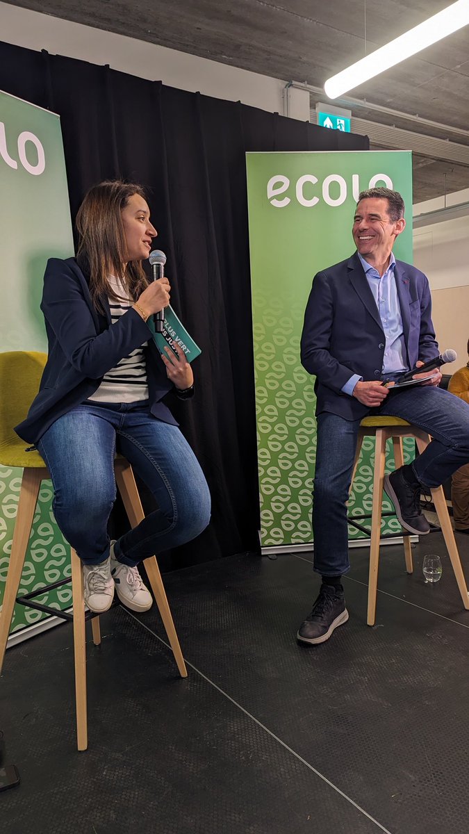 Aujourd'hui, devant la presse, Ecolo a dévoilé son slogan de campagne pour l'année électorale 2024. #PlusVertPlusJuste #Ecolo2024