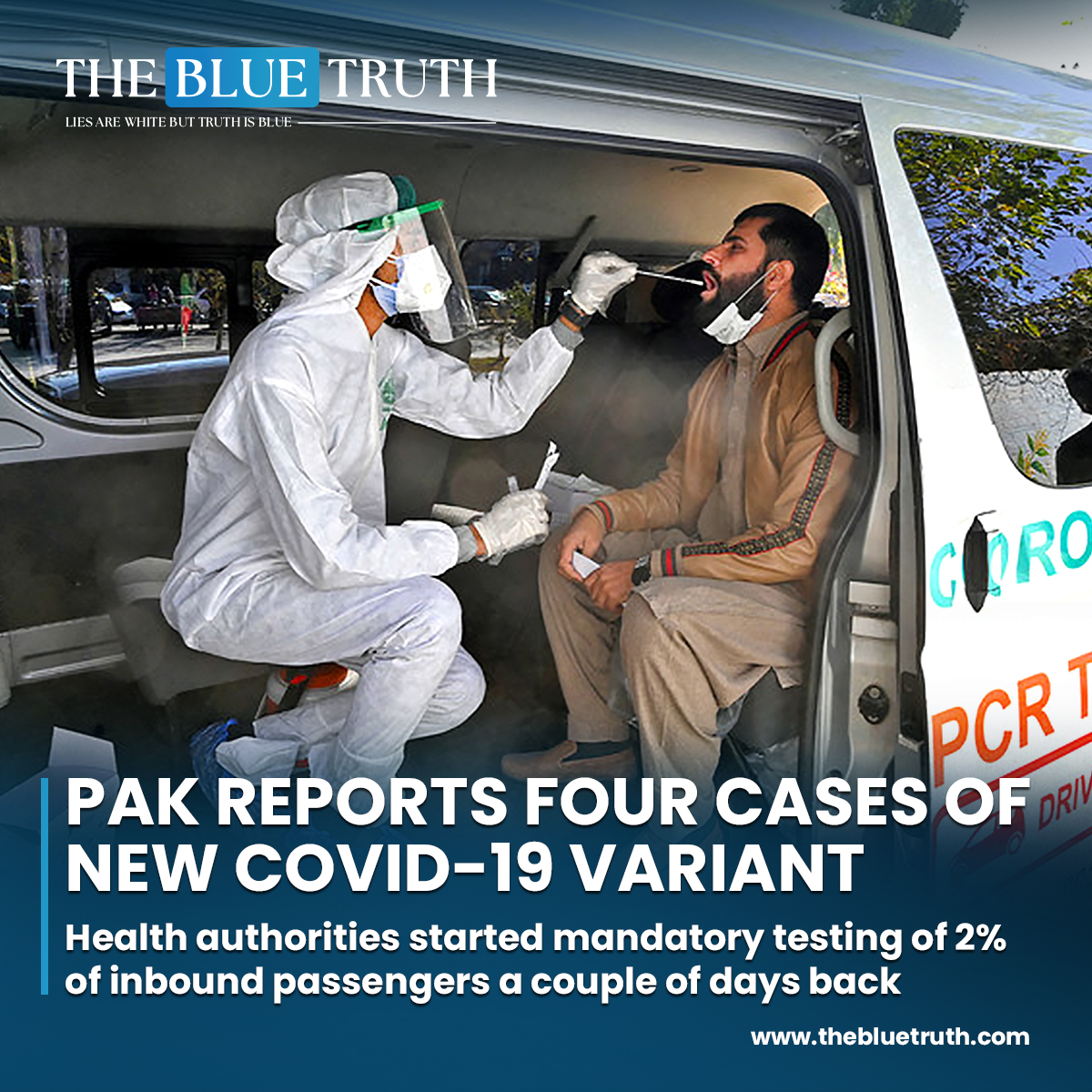 Pak reports four cases of new COVID-19 variant.
Health authorities started mandatory testing of 2% of inbound passengers a couple of days back.
#COVID19Variant #PublicHealth #PakistanHealth #VirusMutation
#NewVariantAlert #HealthEmergency #PandemicUpdate #tbt #TheBlueTruth