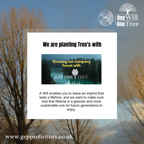 geppsolicitors's tweet photo. By partnering with Just One Tree, we pledge to plant one tree for every Will that is completed with us. π³ We are committed to ensuring the legacy you are leaving behind for your loved ones, is a greener one.
https://t.co/DjIBzCqEYc #TreePlanting #LocalSolicitors https://t.co/hguoRuLW4g