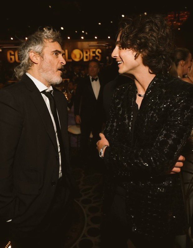 Marfull8's tweet photo. 👏🏻❤️'Chalamet called Joaquin Phoenix, the star of modern masterpieces like Paul T. Anderson’s The Master, his favourite actor of all time “There’s five or six artists I’m really trying to follow in the footsteps of creatively,but on the acting side, Joaquin is NUMBER ONE for me' https://t.co/j8f5YdTUVX