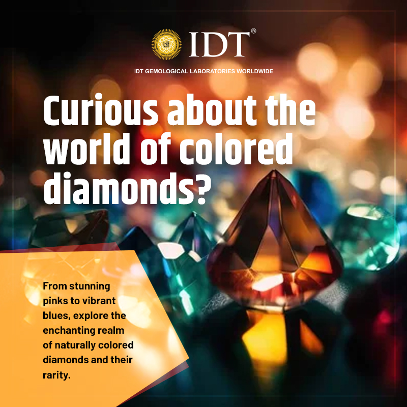 Each colored diamond is a unique masterpiece, showcasing a spectrum of hues. Every gem tells its own extraordinary story.
.
.
#ColoredDiamonds #RareAllure #GemstoneJourney #DiamondStories #ExtraordinaryGems #IDT #IDTDiamonds #DiamondCertification #GemstoneCertification
