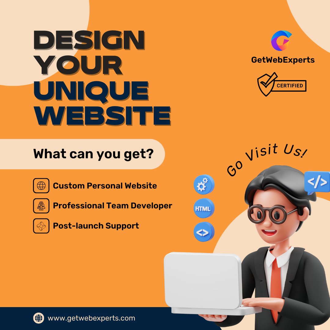 GetWebExperts's tweet image. Design Your Unique Website.
#websitedesign #designwebsite #designweb #webdesign #webdesigninspiration #webdesignservices #responsivewebdesign #userexperiencedesign #webdesigntrends #newwebsite #designresources #webdesigning #design #designinspiration #buildtheweb #getwebexperts