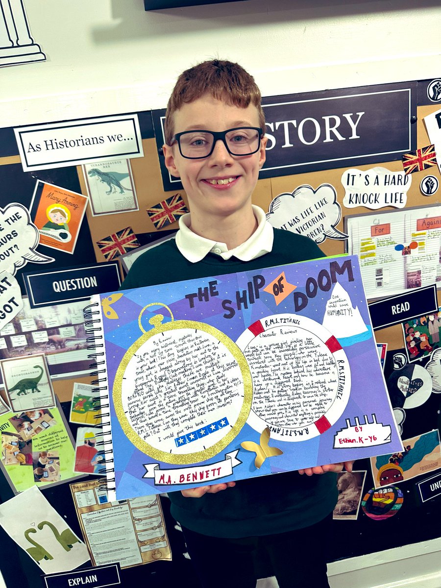 nicolecreamer_'s tweet photo. Wowww π€©! An amazing book review by Ethan completed over the Christmas term! Amazing pride and presentation ππ»ππ» #MFPSREAD @MABennettAuthor https://t.co/xLtN3ZKKAT