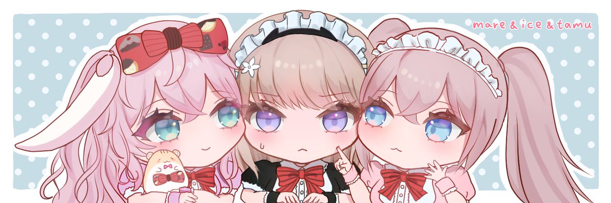 tamucho_tamuko's tweet photo. メイドコスプレさせたチムメン描いてみた✍🏻
年末のラフ完成版です🫶🏻

#PSO2NGS https://t.co/7IoKmnF7Ln