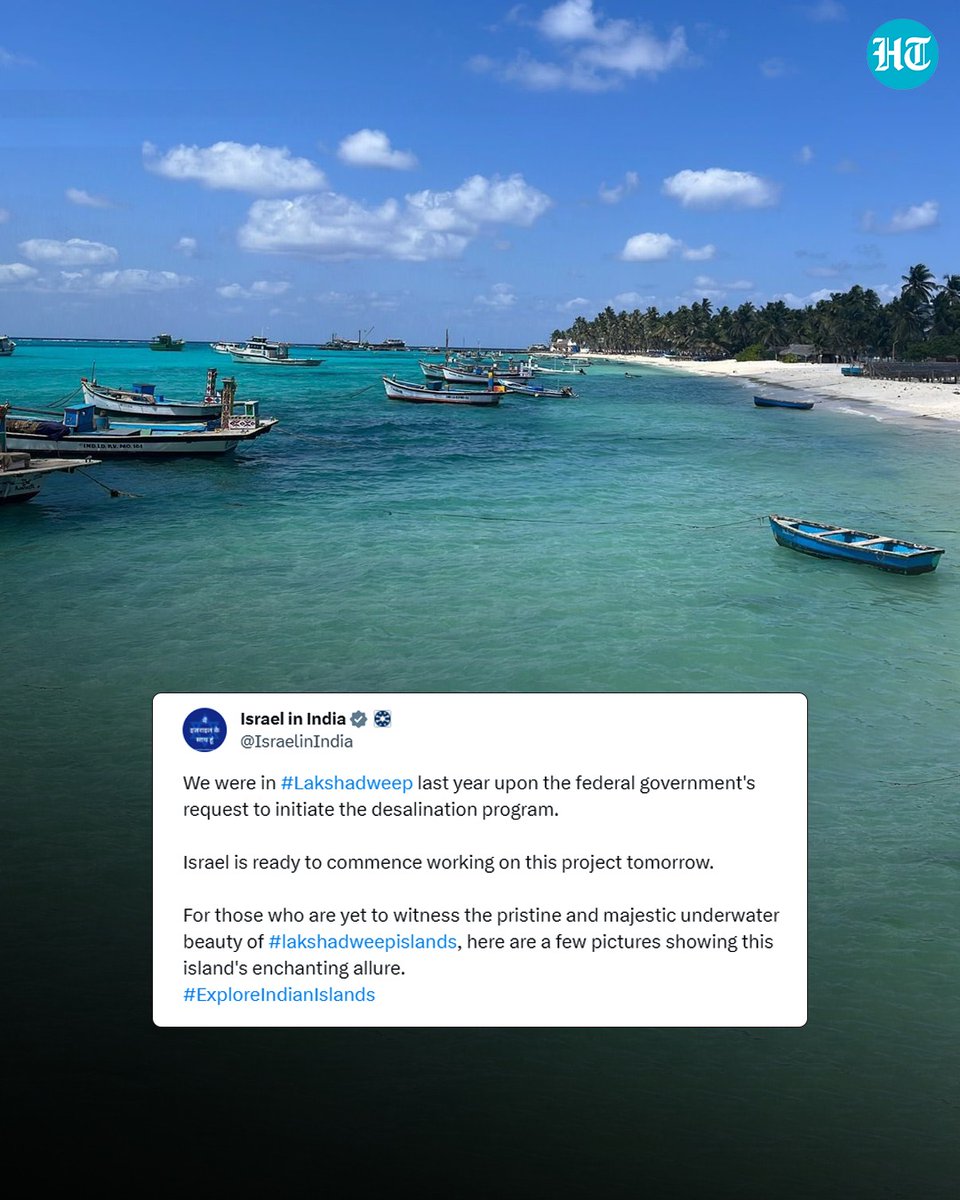 Amid the ongoing #India-#Maldives row, #Israeli embassy shared glimpses of their visit to the #Lakshadweep islands last year