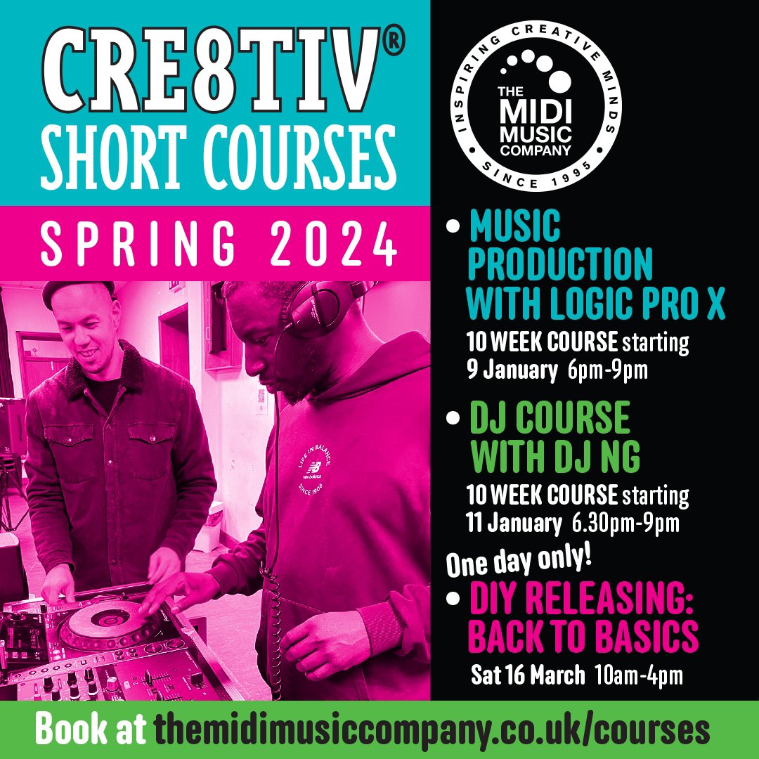 Starting this week! And my third term of learners. You can still sign up for this 10 week course @TheMidiMusicCo 😎🎶