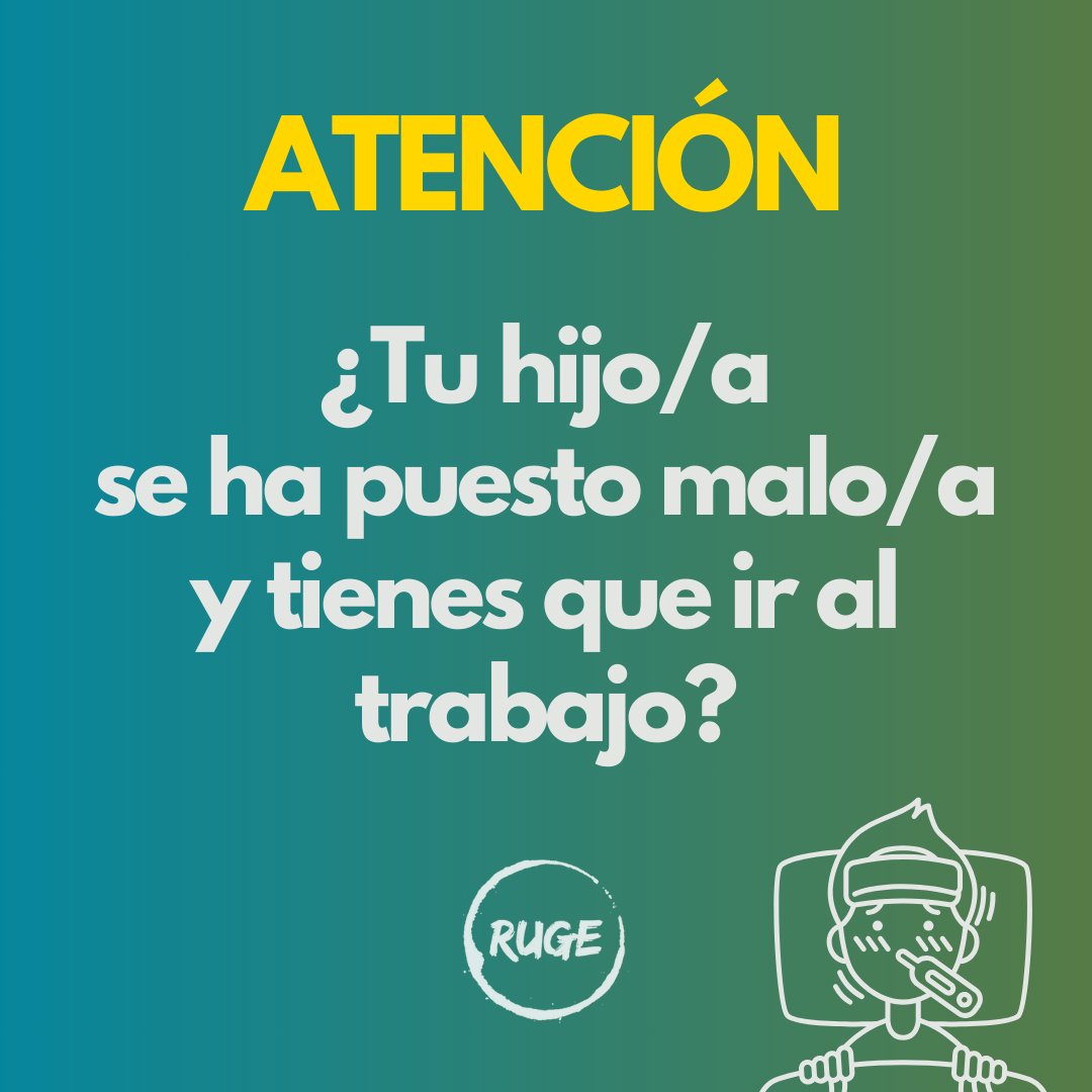 rugetistas's tweet photo. Quizás has escuchado en las noticias que en muchas CCAA están animando a no llevar a tus hijos al cole si tienen síntomas gripales para evitar contagios.

Por eso os recordamos un nuevo permiso que se aprobó en junio y que puede serte muy útil.

Comparte!!! https://t.co/tKwSA5BNaS