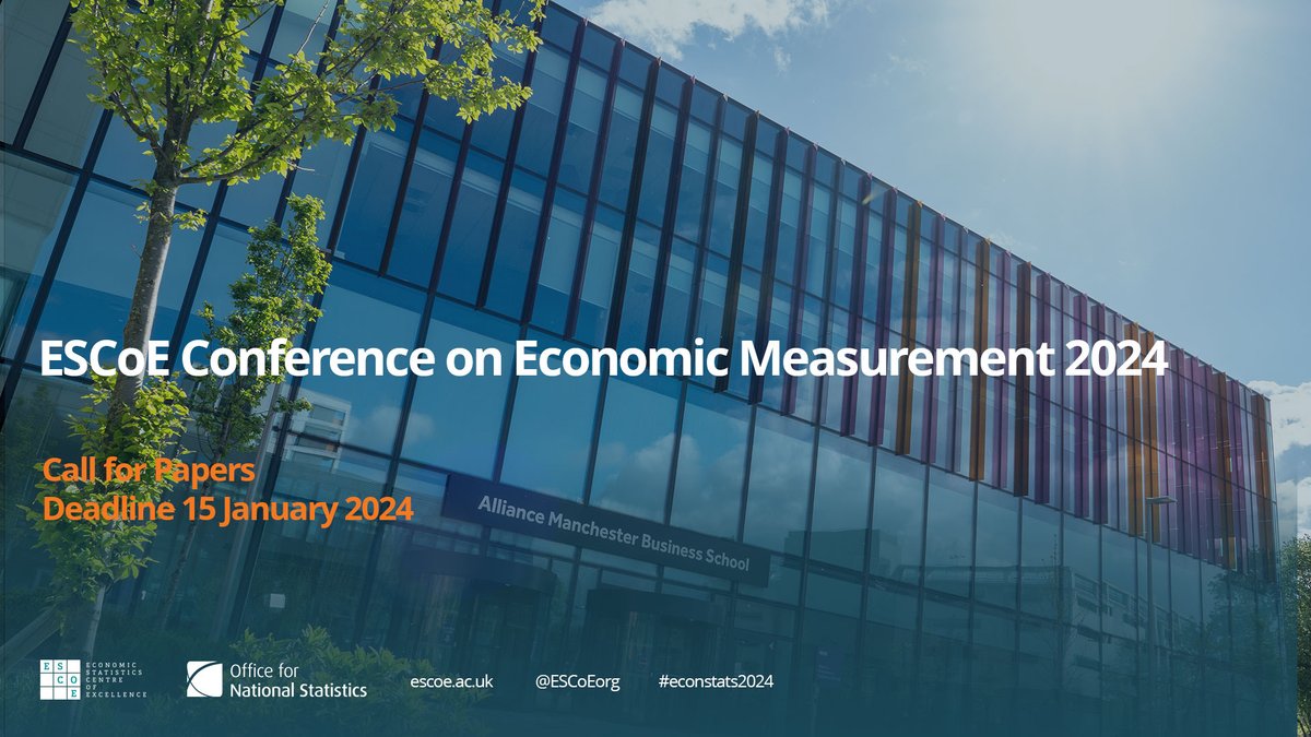 📢*ONE WEEK TO GO* Don’t forget to submit your paper by midnight GMT 15 January 2024 for EM2024. Visit tinyurl.com/56cbdcpj for more info. The conference will be hosted by @TPIProductivity at @AllianceMBS on 15-17 May 2024 #econstats2024