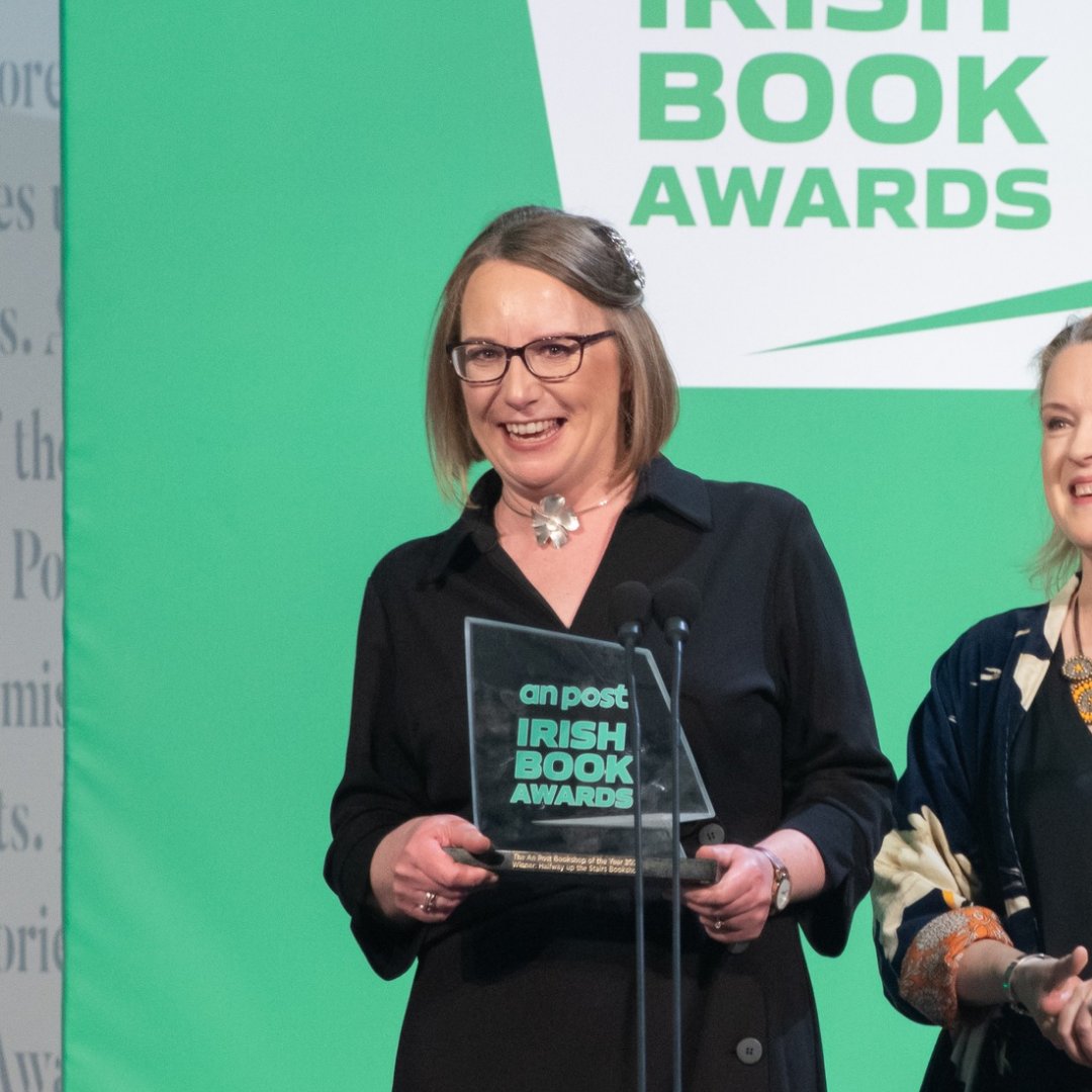 'Children's books are at the heart of everything we do.' Passionate and heartwarming words from the fantastic Trish Hennessy as she accepts the award for the 2023 An Post Bookshop of the Year. instagram.com/reel/C11jWhfsZ… 📸@GHollandPhoto for @writing_ie