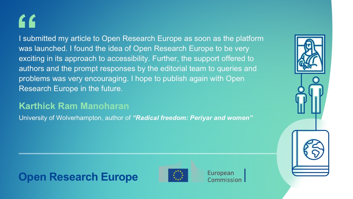 “I found the idea of Open Research Europe to be very exciting in its approach to accessibility […] I hope to publish again with Open Research Europe in the future.” 

Learn more about how #OpenResearch can help #HSS researchers improve access to findings: spr.ly/6015u7GTZ