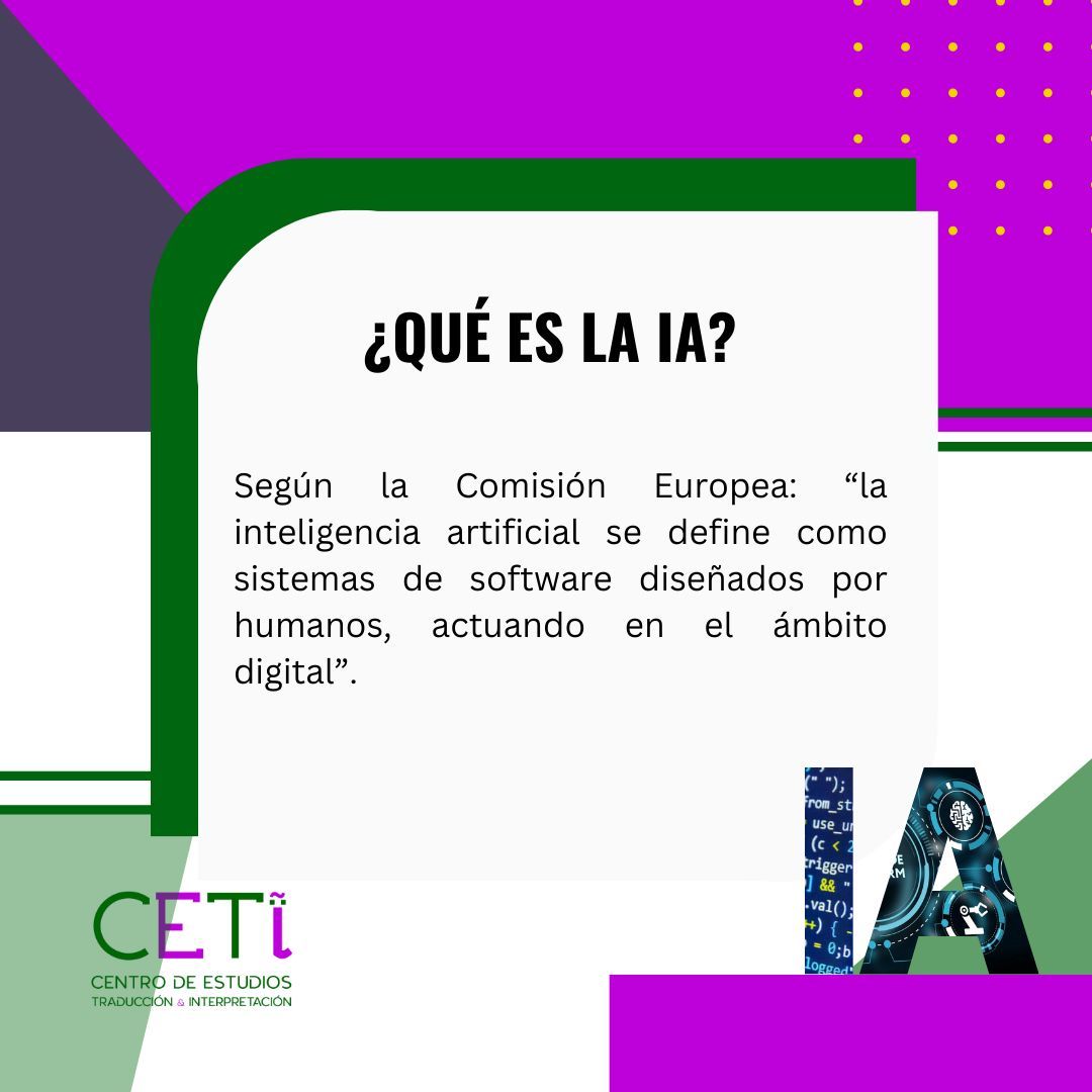 estudiosCETI's tweet photo. Con la nueva tendencia de la Inteligencia Artificial y sus pasos en el mundo de la traducción, no podíamos hacer la vista gorda a este tema. Hoy os traemos datos actuales que forman parte del desarrollo de ambos mundos🌍💻✨

#estudiosCETI #IA #Traduccion https://t.co/qMNiOSJRwE