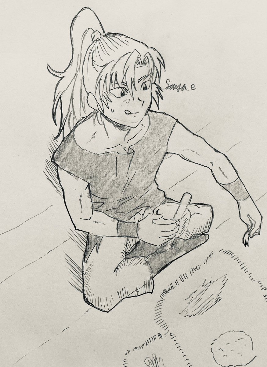 #RKRNプラス
#善法寺伊作 
黒シャツの六年生を見たい方向け
今日は暑い日みたい 