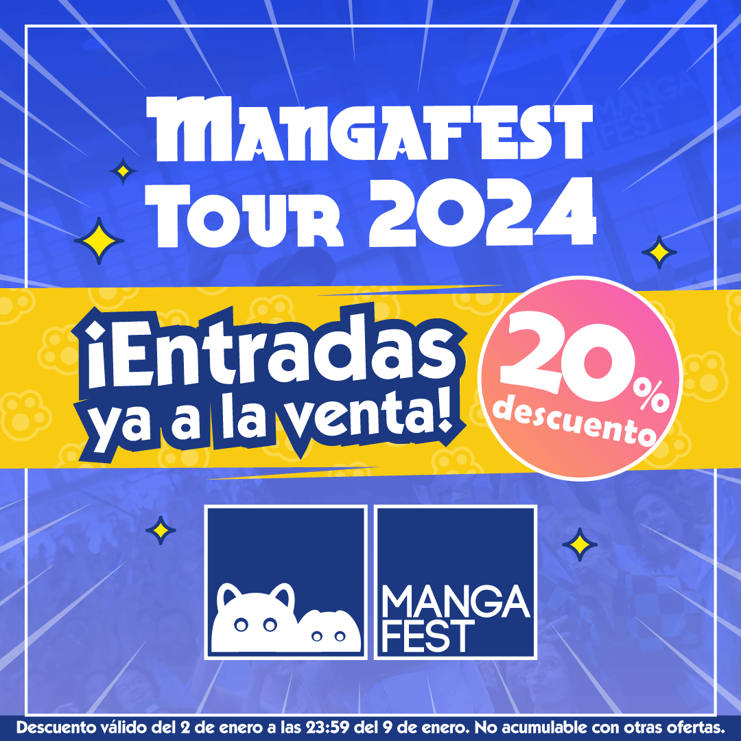 📣 Las entradas de #Mangafest24 YA están a la venta 📣 ¡Aprovecha el 20% de descuento de lanzamiento y consigue tu entrada para cualquier Mangafest de 2024! 🔥 ✨ Vamos a por un año mangaféstico ✨ 💻 mangafest.es