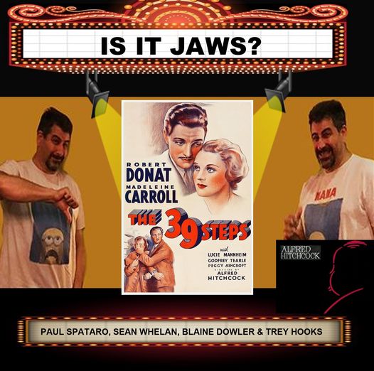 TwoTrueFreaks's tweet photo. Pail &amp; @RagingBullets welcome back @wbdowler &amp; @gothamkid75 to discuss another #AlfredHitchcock classic: #The39Steps.  And stay tuned at the end as the boys get into an impromptu discussion of super-hero movie fatigue.

https://t.co/xV4cqpHFZp https://t.co/H4Zk9Iusqe