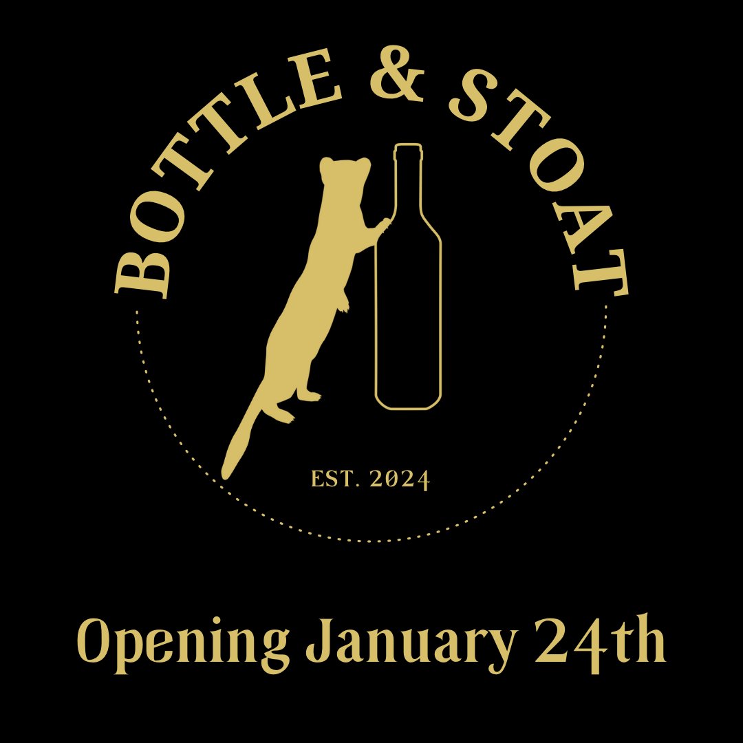 Hello, hello...

Is this thing on?

BOTTLE &amp; STOAT (formerly Good Libations, formerly Unity Bottleshop, formerly Cloud Wines...) coming to 45 Bedford Place on January 24th 2024! 

Bedford Place's newest/oldest bar and bottleshop 🍻