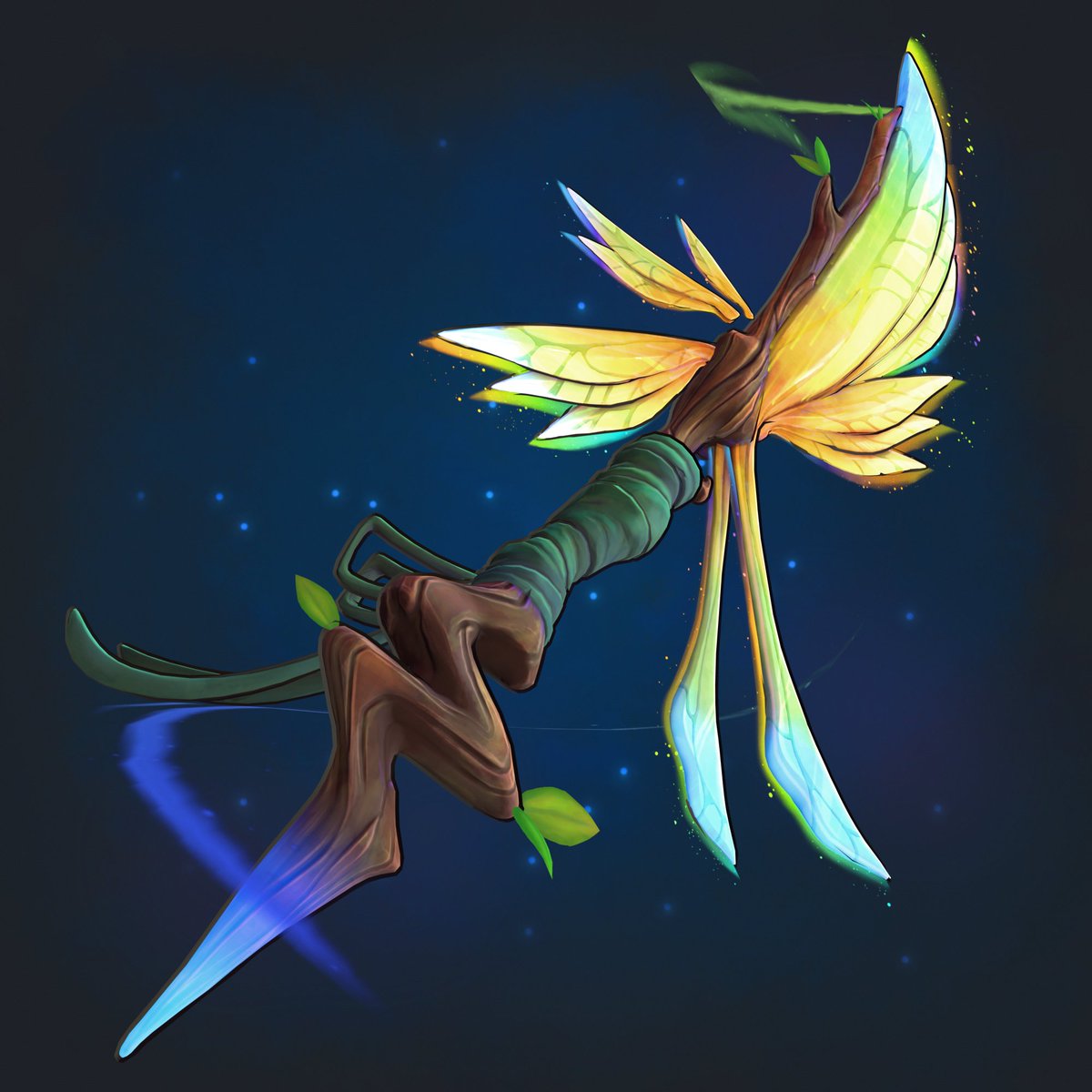 Finished the Fairy Sword" Had such a lovely time noodling away on this little prop, most fun I've had on a personal piece in ages! 🧚‍♀️