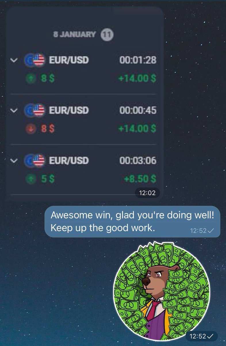 Dolph140's tweet photo. 🔥Friends, I have a new strategy for you to increase your balance.

⚡️All You need to text me in private messages "PROFIT".

🤑 My contact @Dolph140

You can see all the results in my student reviews 🤑

@Dolph140 https://t.co/6FzsEvK3wA