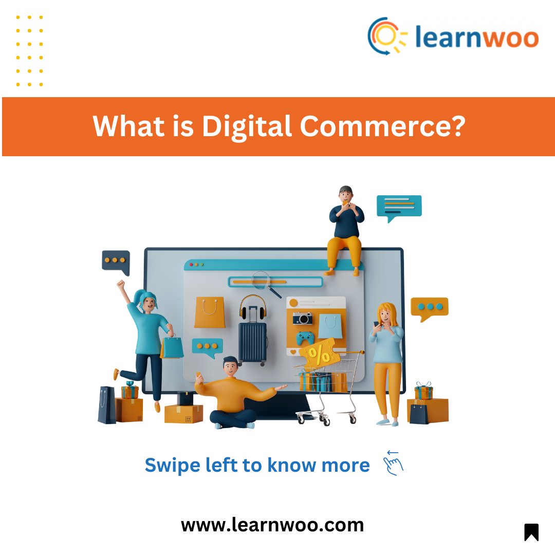 learnwoo_com's tweet photo. What is Digital Commerce?
.
Online shopping, known as digital commerce, involves buying goods and services on the Internet without direct human interaction.
.
Follow us @learnwoodotcom for more guides and tips.
#happylearning #glossary #marketingdigital #marketingterms https://t.co/1hrtScvoDl