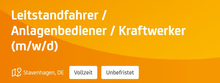 #JobdesMonats
Gesucht - Leitstandfahrer / Anlagenbediener / Kraftwerker (m/w/d) am EEW-Standort Stavenhagen.

Was wir Ihnen bieten, welche Aufgaben Sie erwarten und was für Fähigkeiten Sie mitbringen sollten, erfahren Sie in der Stellenausschreibung.

▶ eew-energyfromwaste.com/de/karriere/jo…