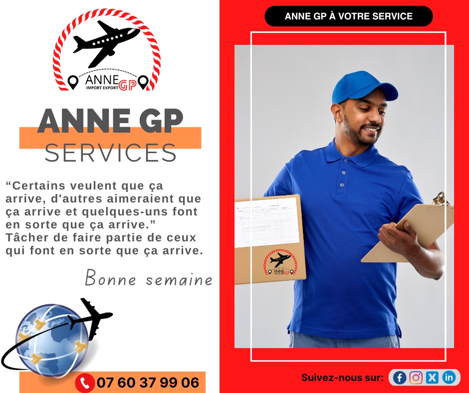 AnneGpservice's tweet photo. Pour vos besoins en #GP et transport de #conteneurs, n'hésitez pas à nous contacter. 
📱: 07 60 37 99 06 / 77 546 04 39
Excellente semaine!

#Annegpservices #transportcolis #GP #fretaerien #Import_Export https://t.co/gfPrToitEE
