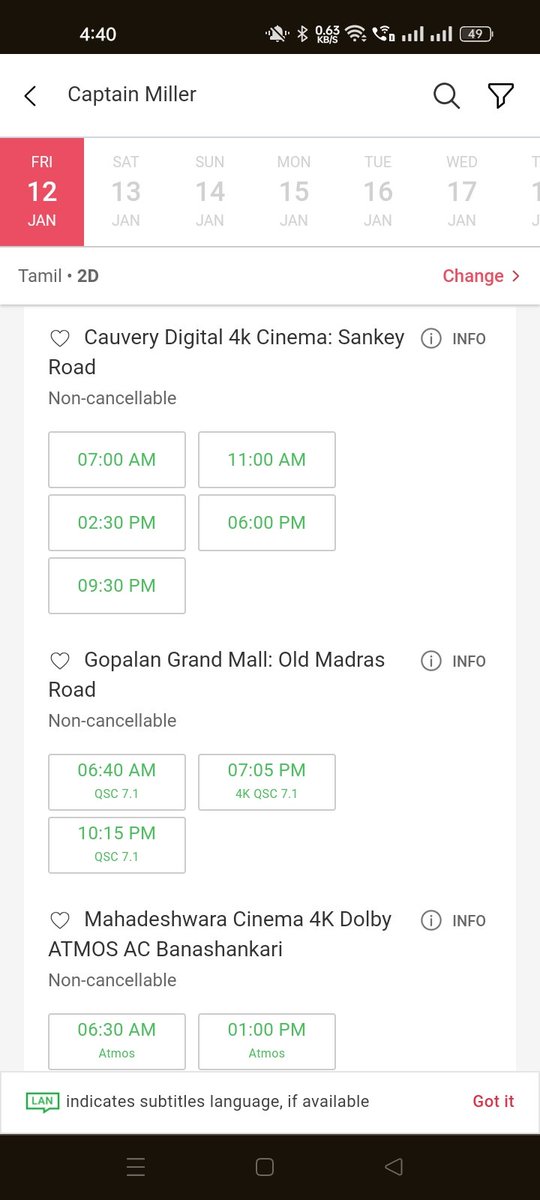 It's official now: #CaptainMiller is releasing at 6:30 AM in India on Friday, 9:00 AM in Tamil Nadu. You can catch the early morning show in Bengaluru and Kerala. #CaptainMillerPongal @dhanushkraja !!!