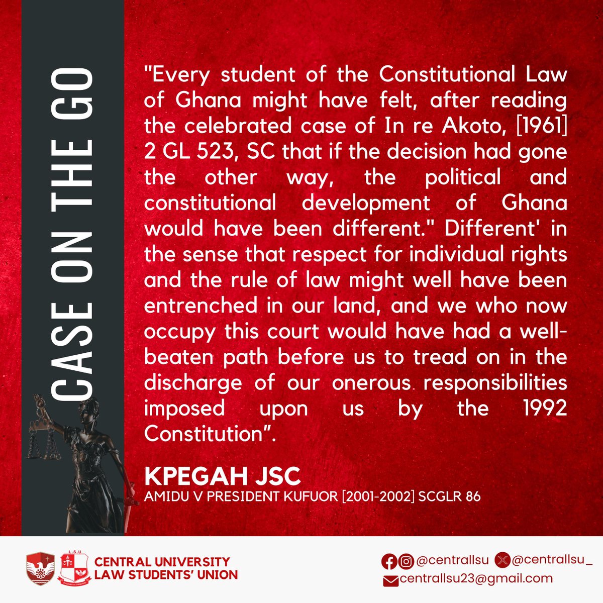 Centrallsu_'s tweet photo. Today on #CaseTuesday
#CentralLaw #CentralLSU https://t.co/6BLb5HvLkn