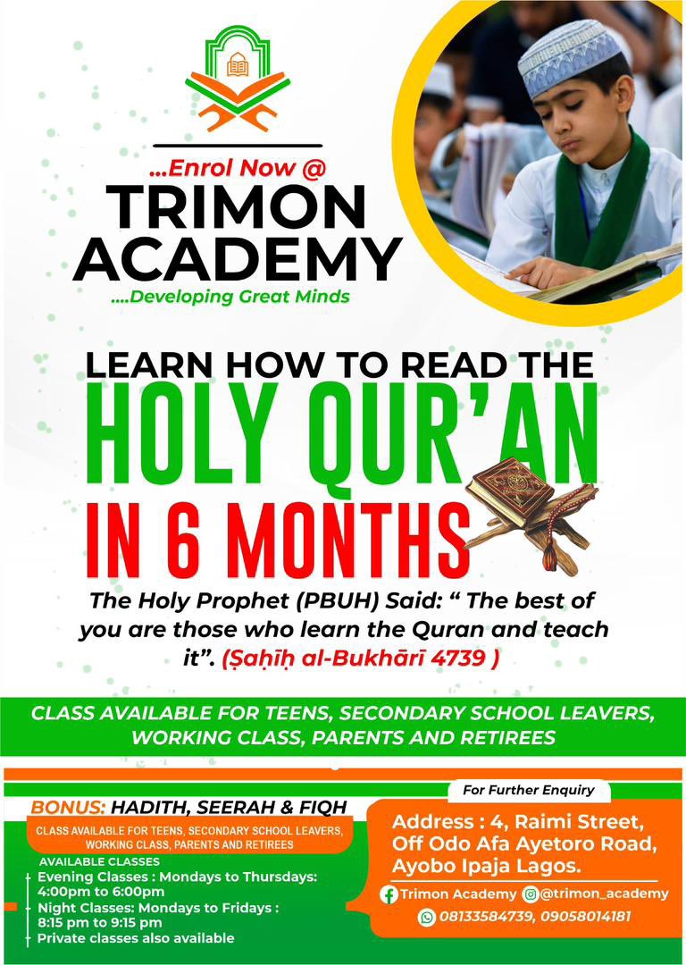 ustadh_tajudeen's tweet photo. Thinking of learning the holy Qur’an this year? Here’s a perfect opportunity for you to achieve your dream.

Register today and get started😍 https://t.co/7yEe5k83c6