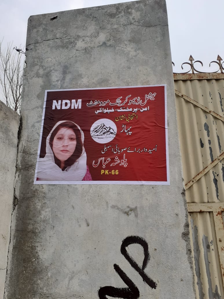 Palwasha_Abbas's tweet photo. Posters displayed at #Pk66 #Shabqadar different localities
#VoteForMountain
#Vote4NDM 
# https://t.co/aH8ySBIpKS