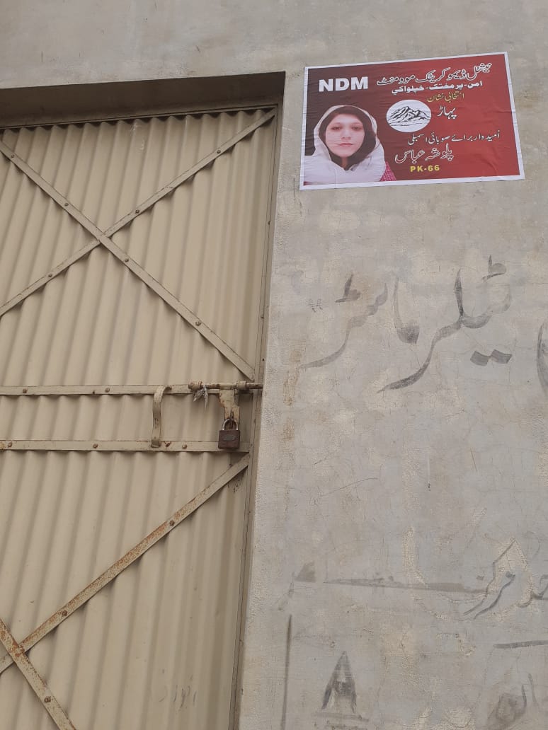 Palwasha_Abbas's tweet photo. Posters displayed at #Pk66 #Shabqadar different localities
#VoteForMountain
#Vote4NDM 
# https://t.co/aH8ySBIpKS